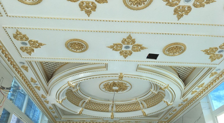 thi công phào chỉ pu cổ điển